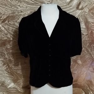 Talbots velvet  blouse